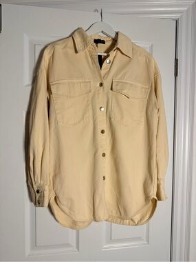 Rag & Bone NWT Cream Oversized Cotton Shirt Jacket Shacket S